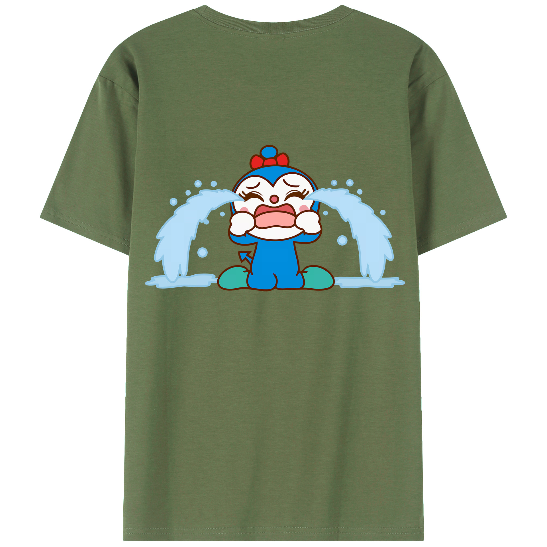 （画像用） アンパンマン Anpanman 綿100％ メンズ半袖Tシャツ（バックプリント） 通気性